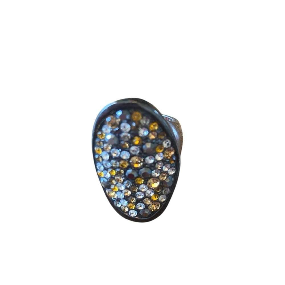 Lia Sophia Wishing Well Hemalite silver tone ring